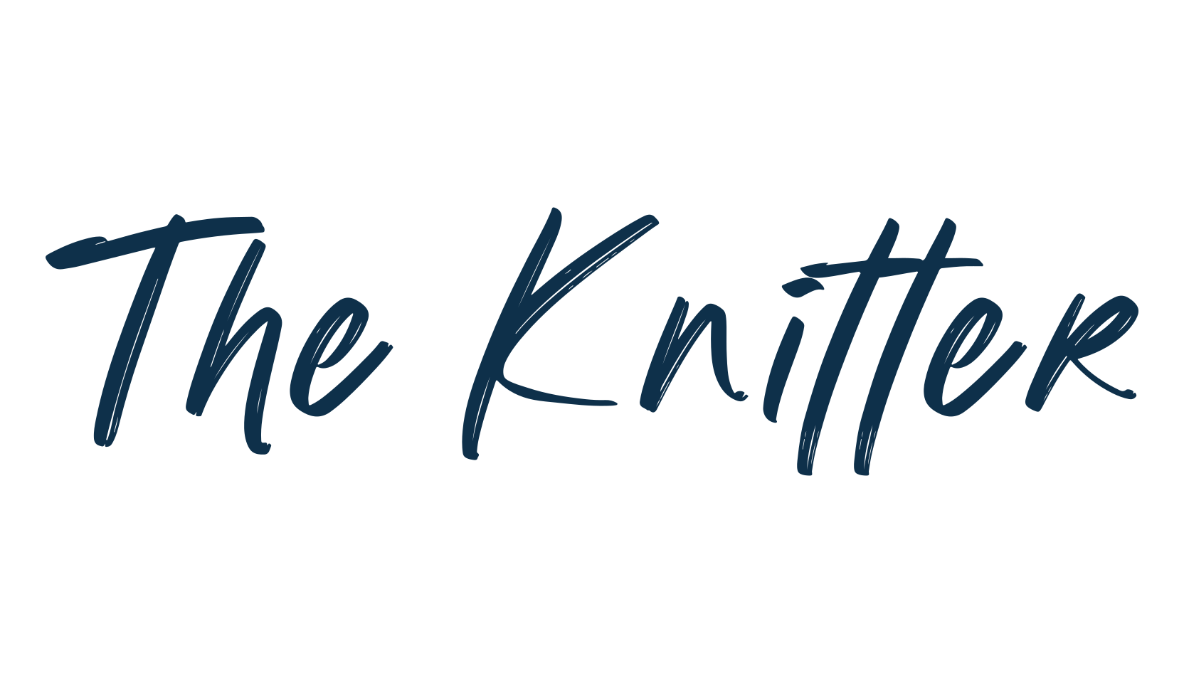 The Knitter, script brush fancy decorative calligraphy font preview