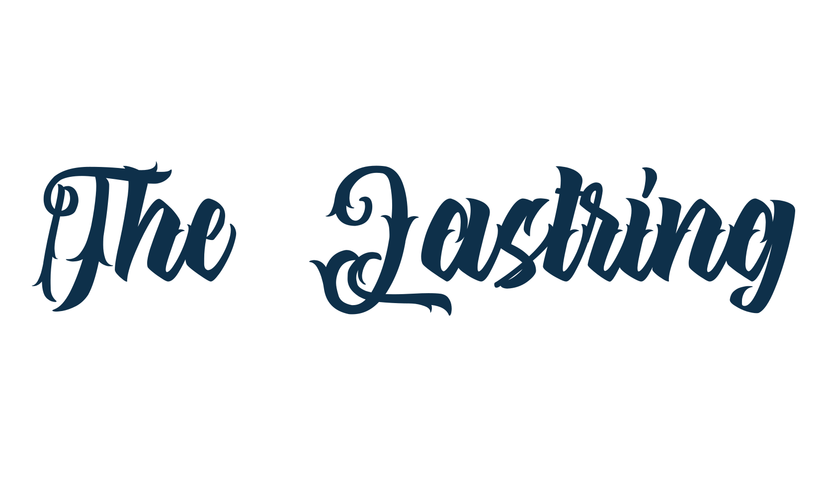The Lastring, script calligraphy fancy decorative font preview