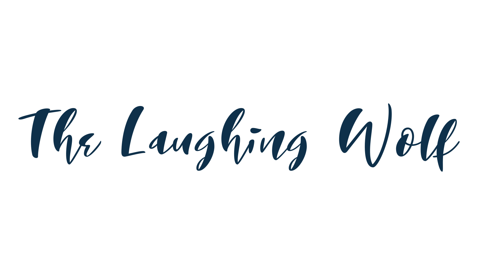 The Laughing Wolf, brush font preview