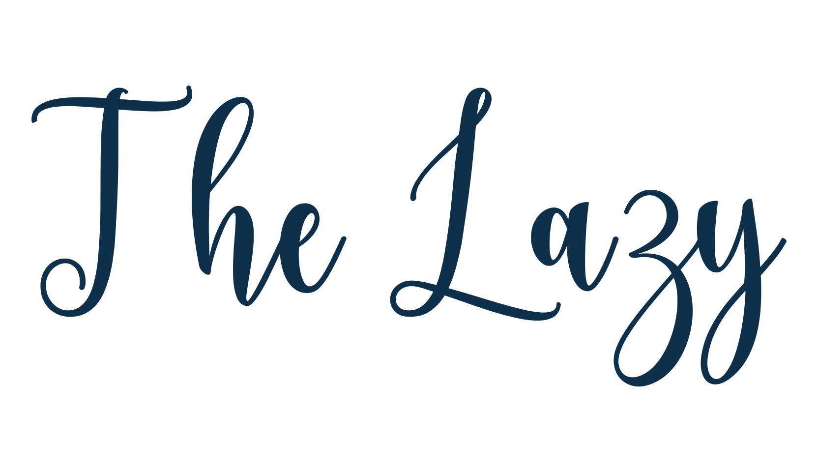 The Lazy, script calligraphy fancy decorative font preview