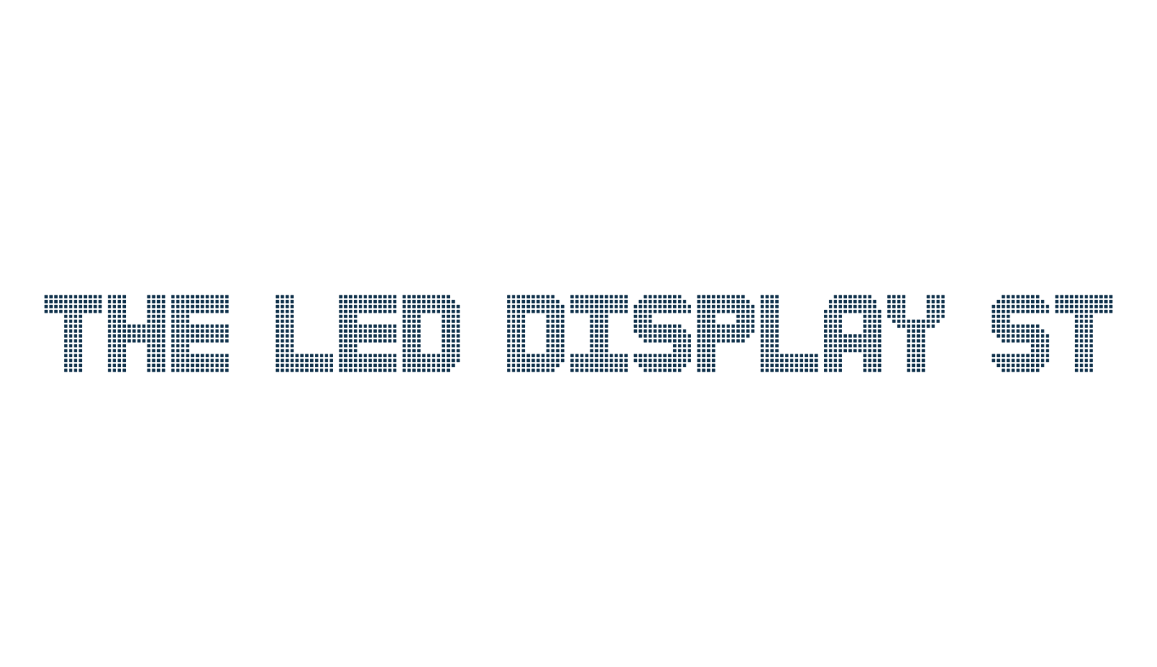 The Led Display St, lcd font preview