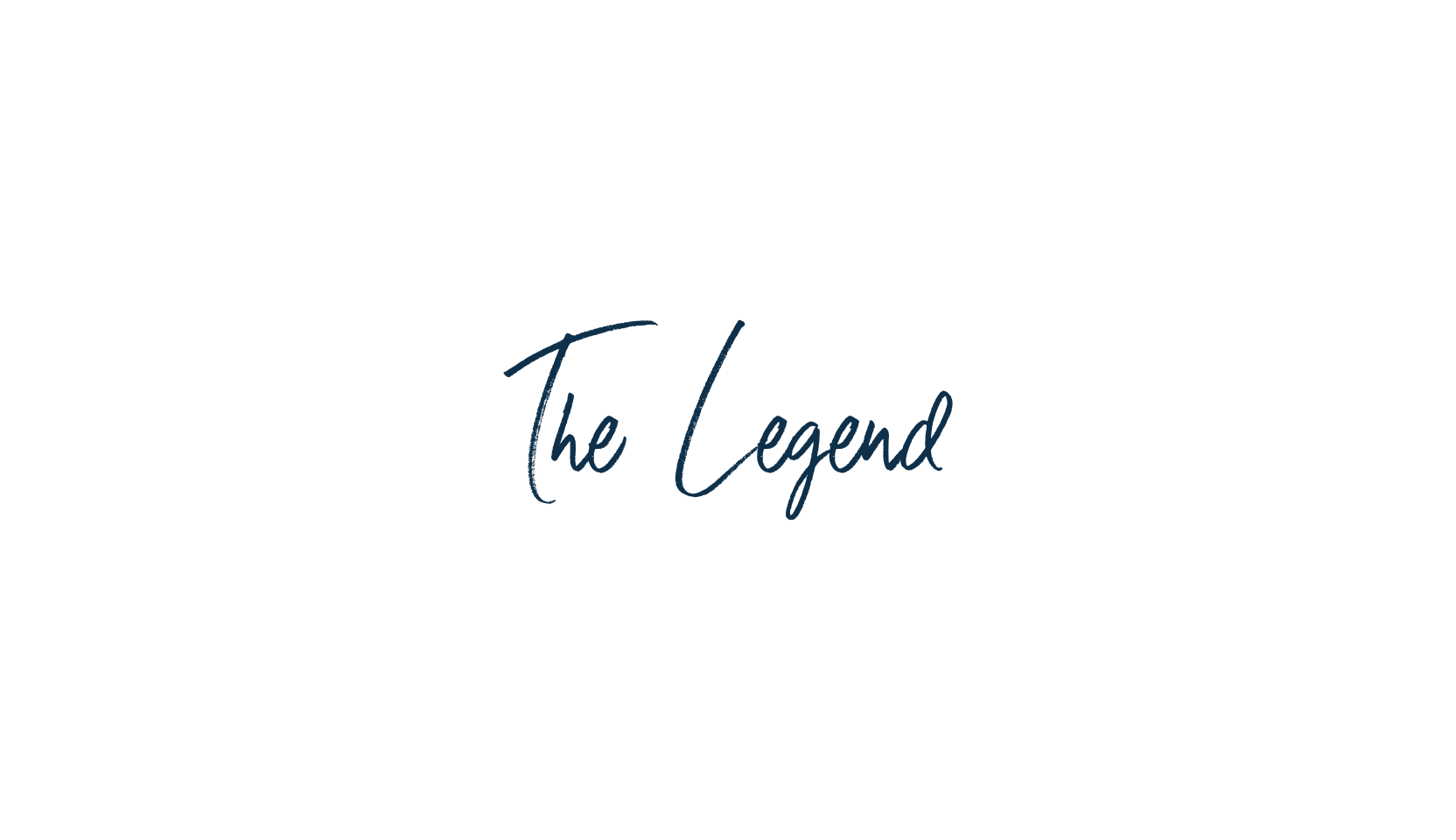 The Legend, script brush fancy decorative calligraphy font preview