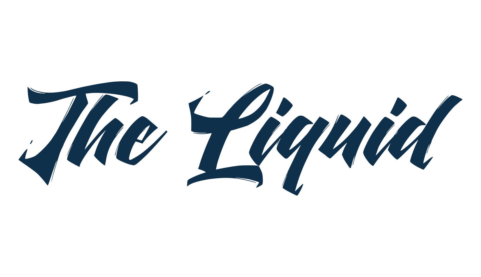 The Liquid, script brush fancy decorative calligraphy font preview
