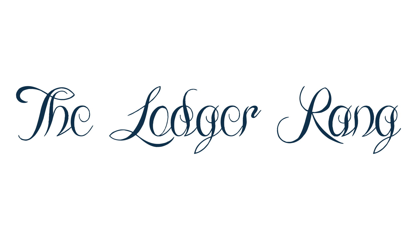 The Lodger Rang, calligraphy font preview
