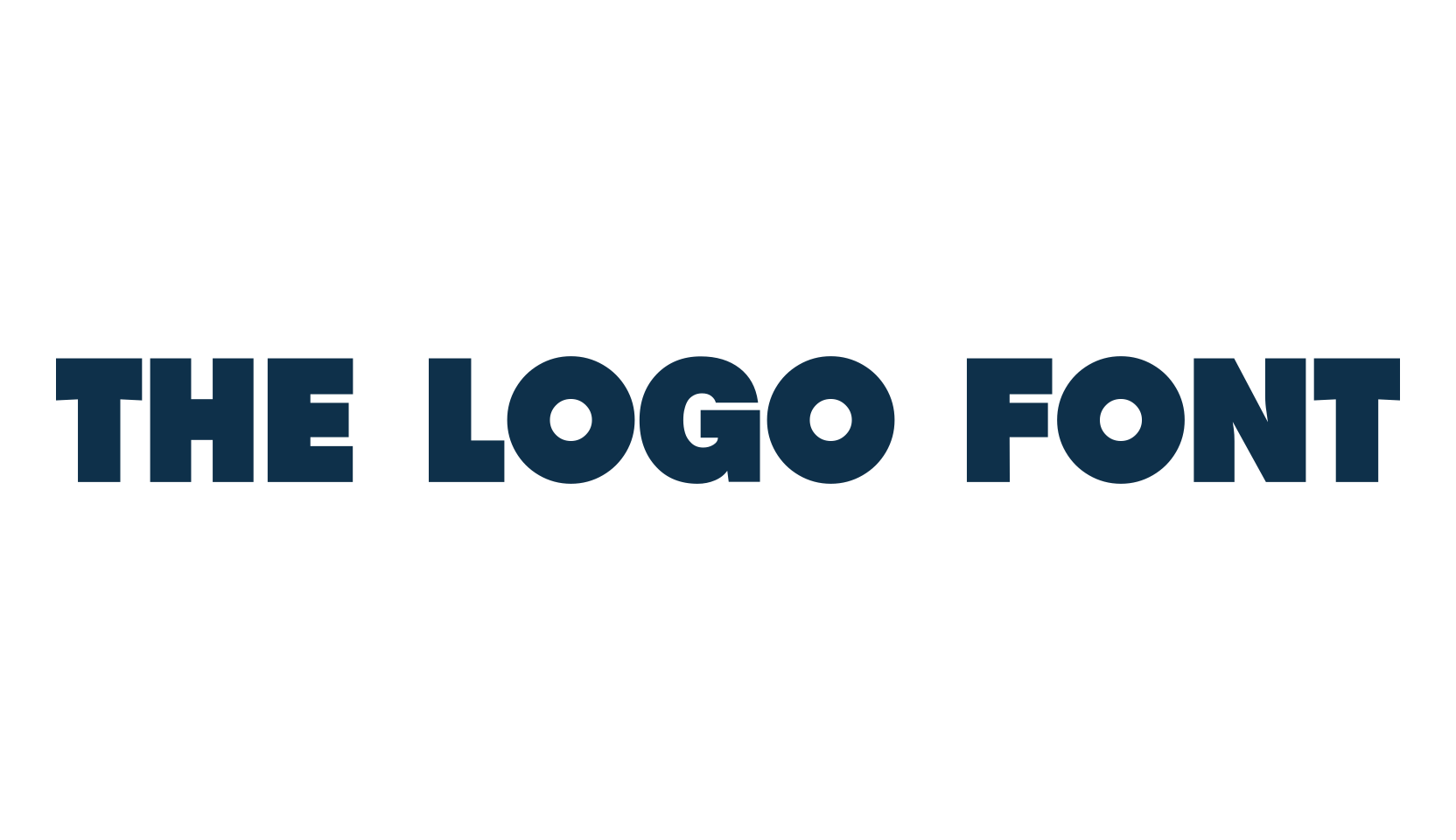 The Logo Font, basic sans serif font preview