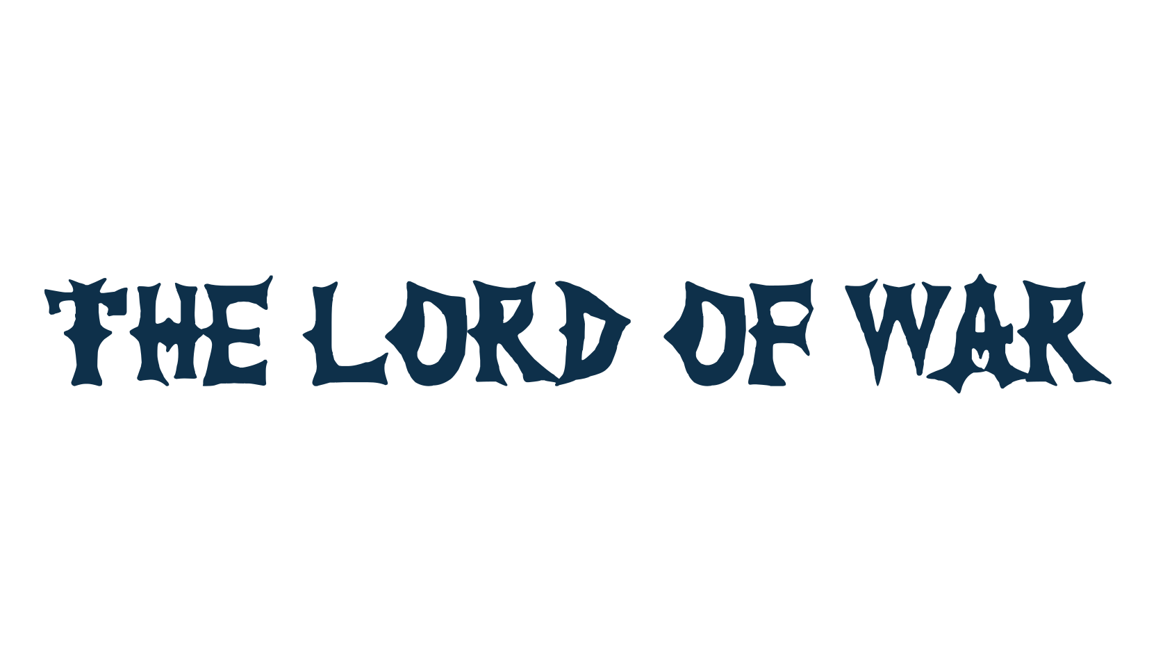 The Lord of War, modern font preview