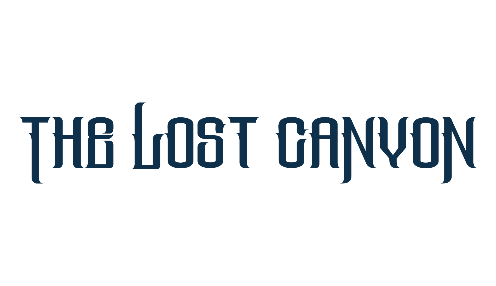 The Lost Canyon, modern font preview