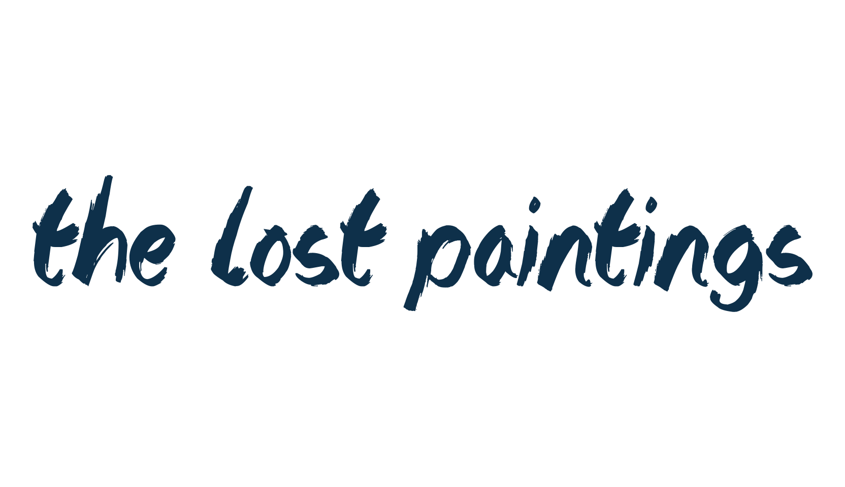 The Lost Paintings, brush font preview