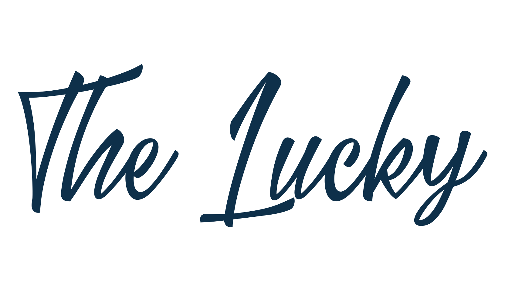 The Lucky (the-lucky), script calligraphy fancy decorative font preview