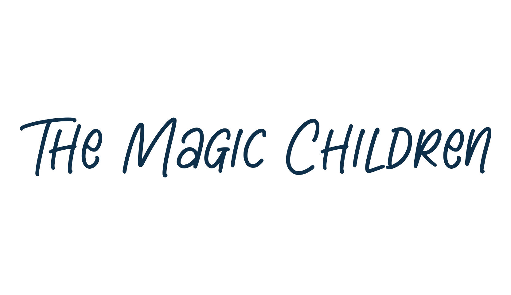 The Magic Children, script handwritten fancy decorative calligraphy font preview