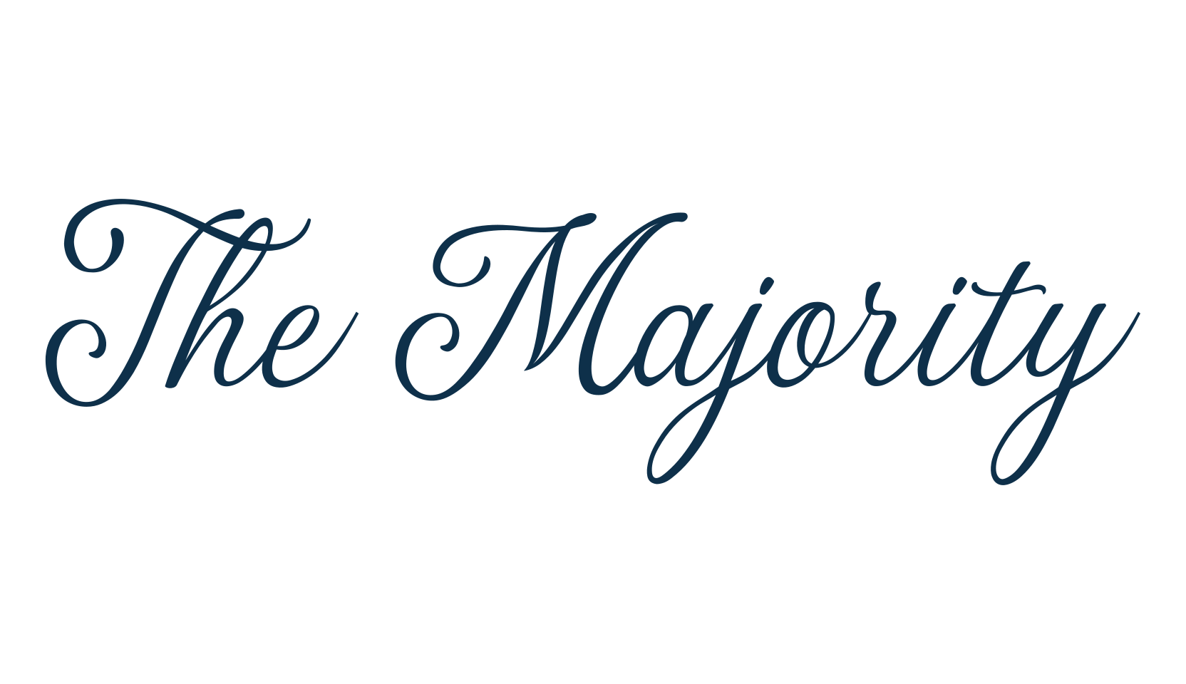 The Majority, script calligraphy fancy decorative font preview
