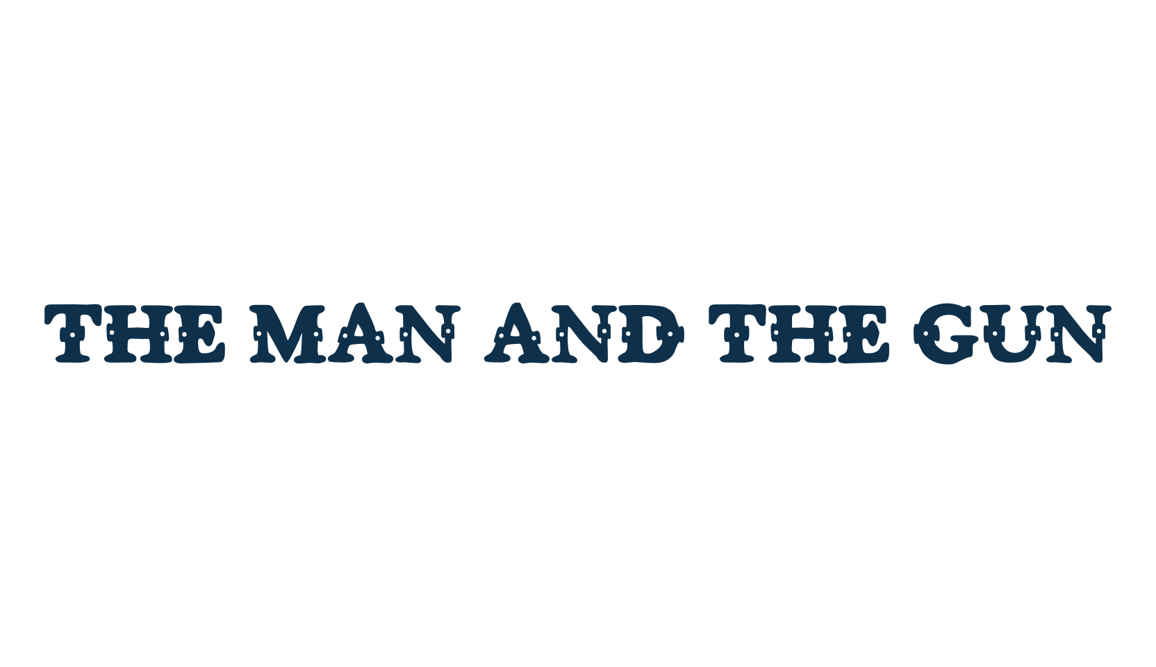 The man and the gun, western font preview
