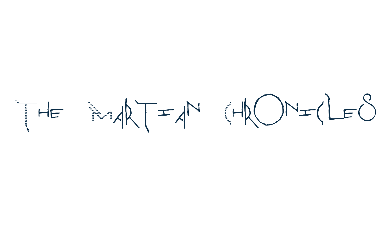 The Martian Chronicles, fancy various decorative font preview