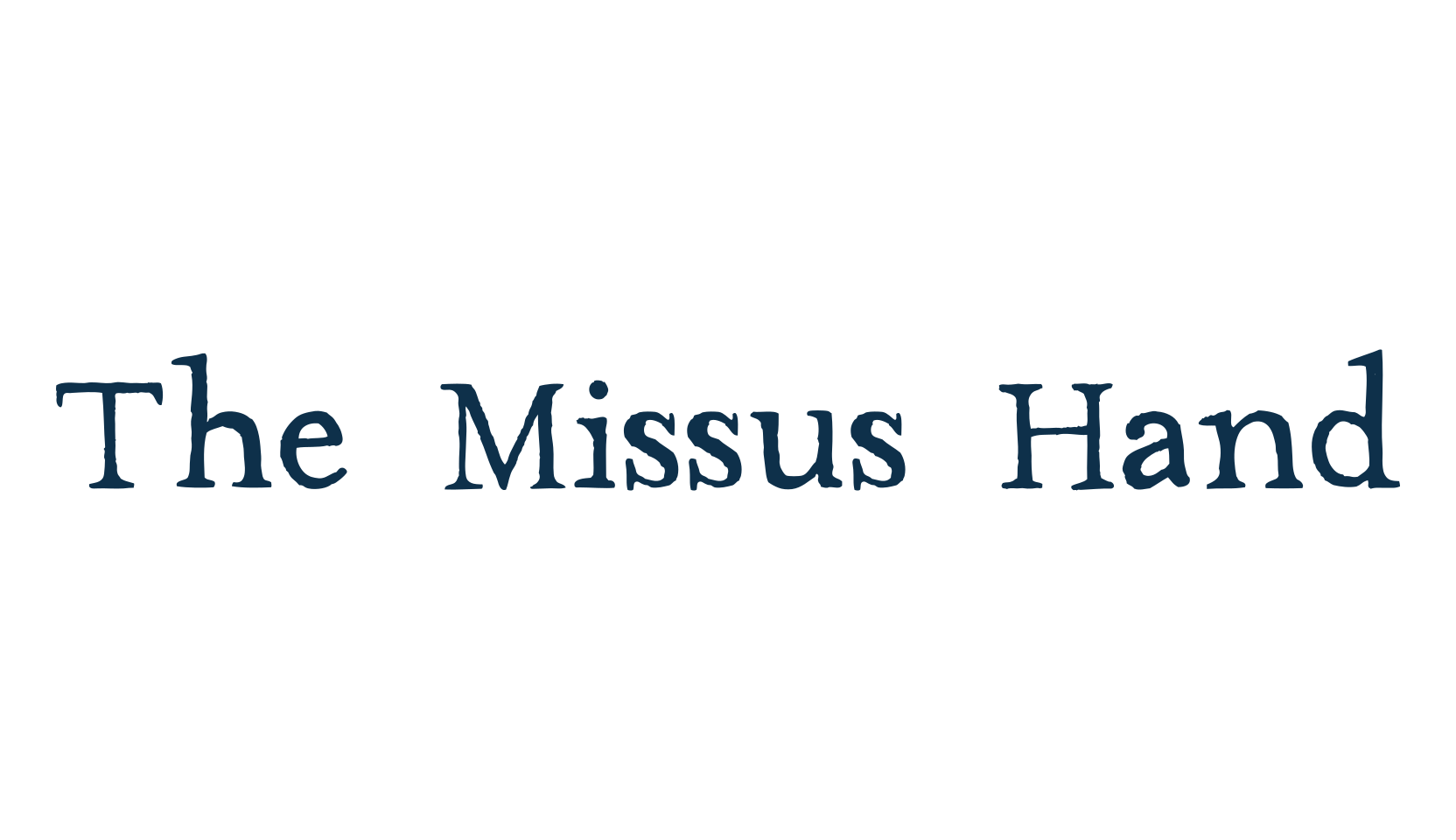 The Missus Hand, fancy eroded decorative font preview