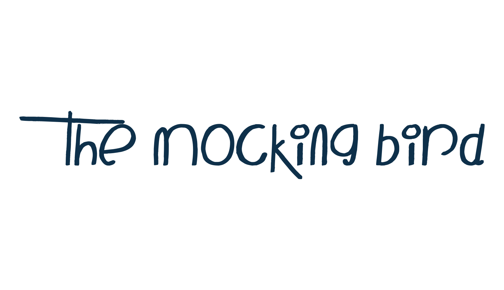 The Mocking Bird, various font preview