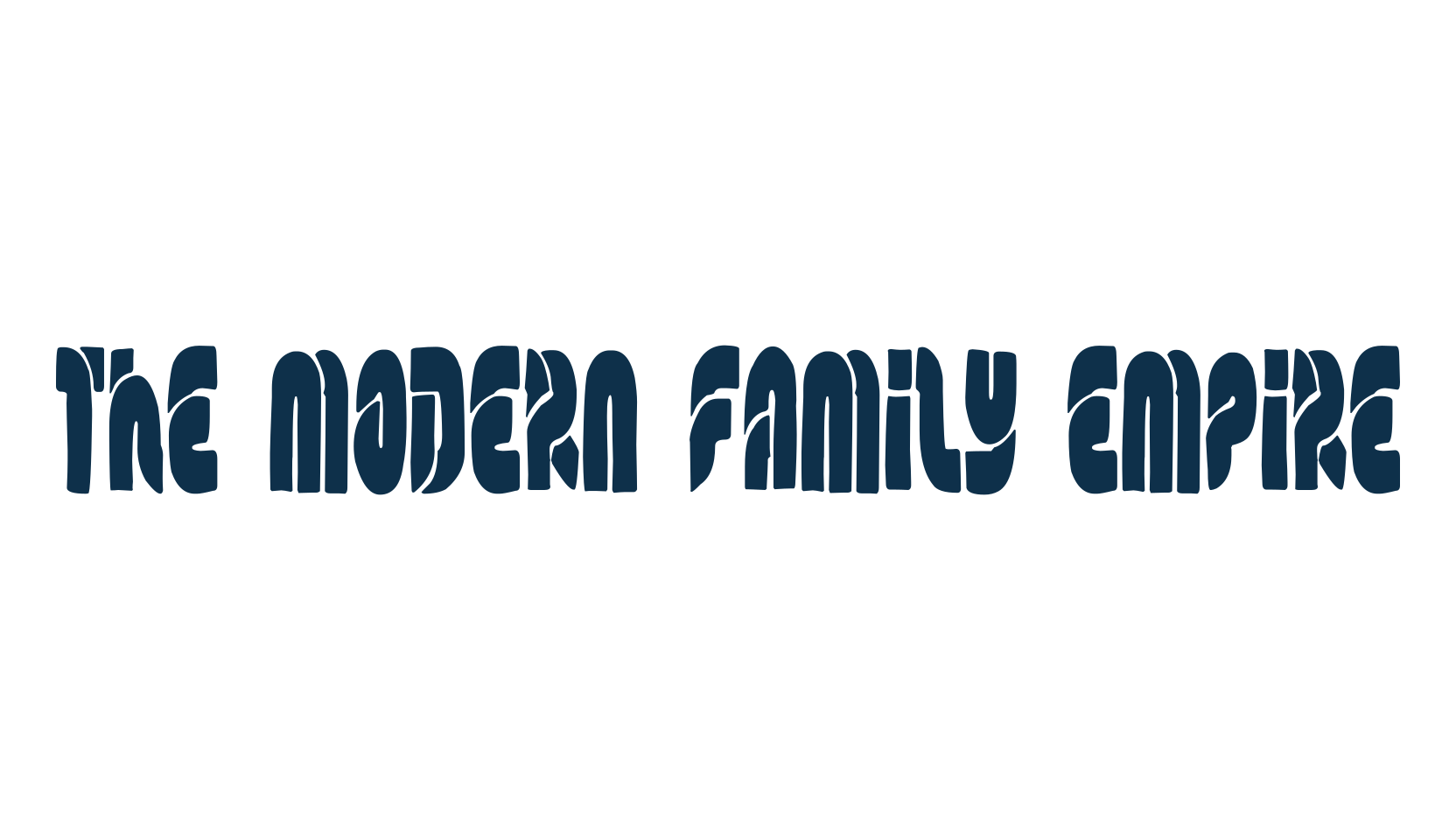 The Modern Family Empire, groovy font preview