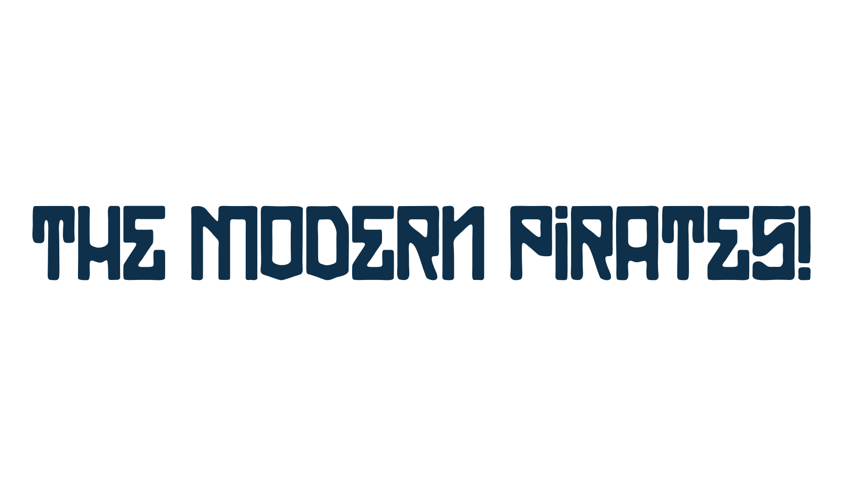 The Modern Pirates!, fancy various decorative font preview