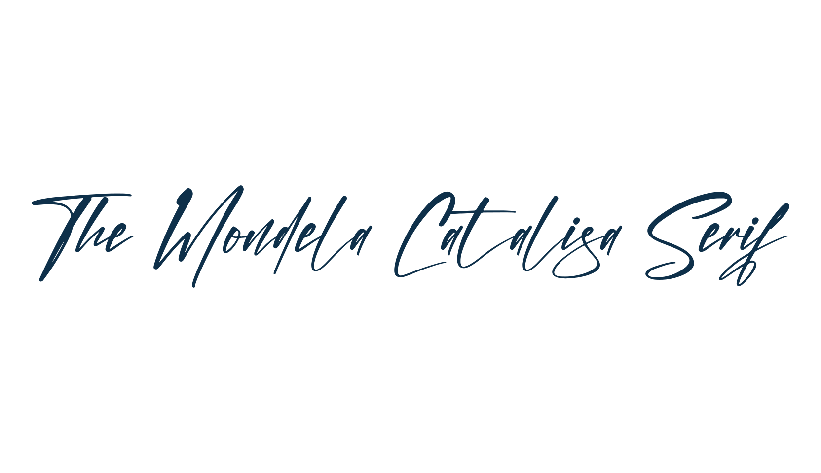 The Mondela Catalisa Serif, basic serif font preview