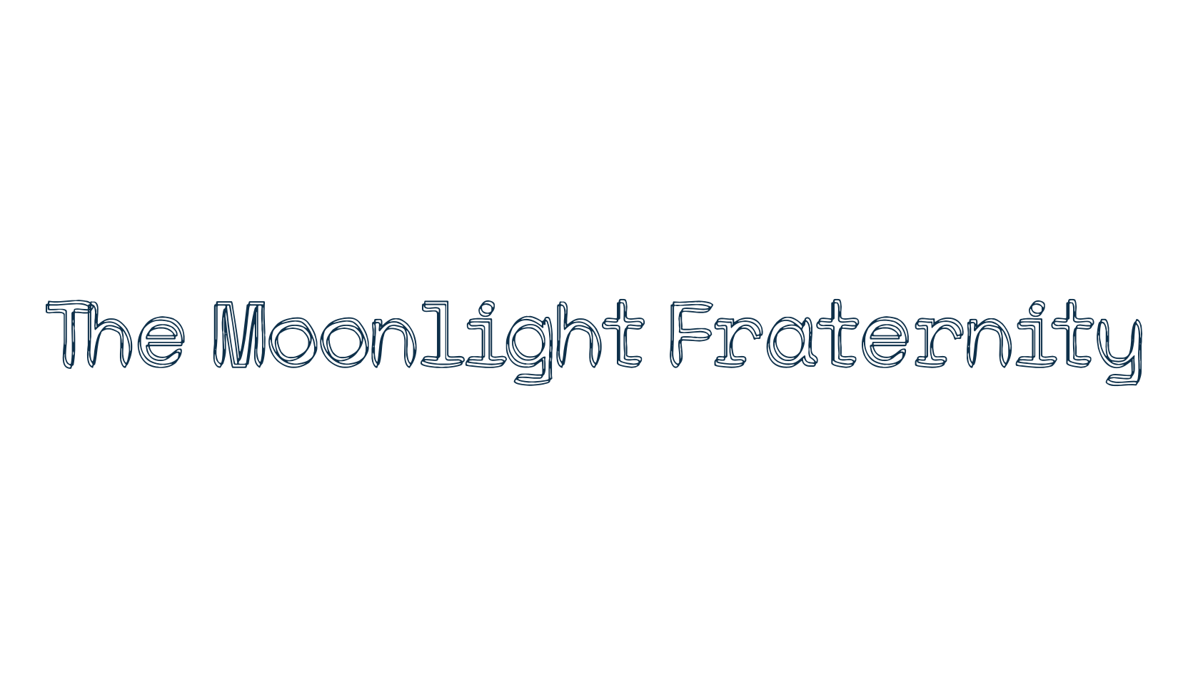 The Moonlight Fraternity, distorted font preview