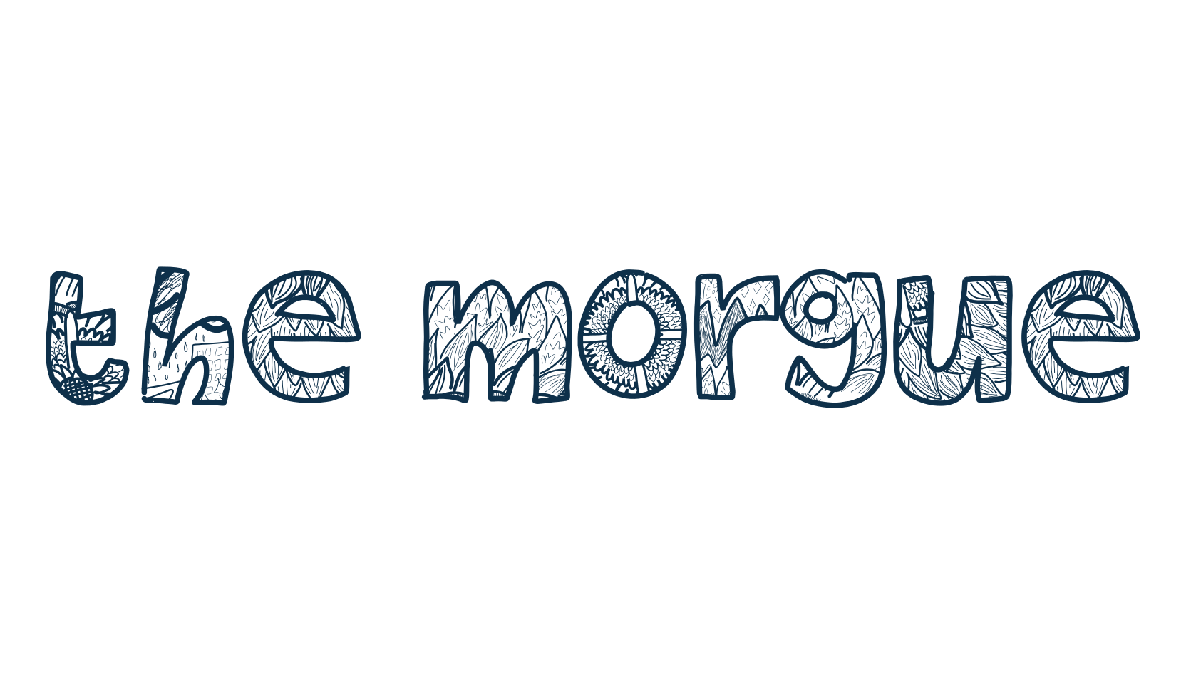 The Morgue, decorative font preview
