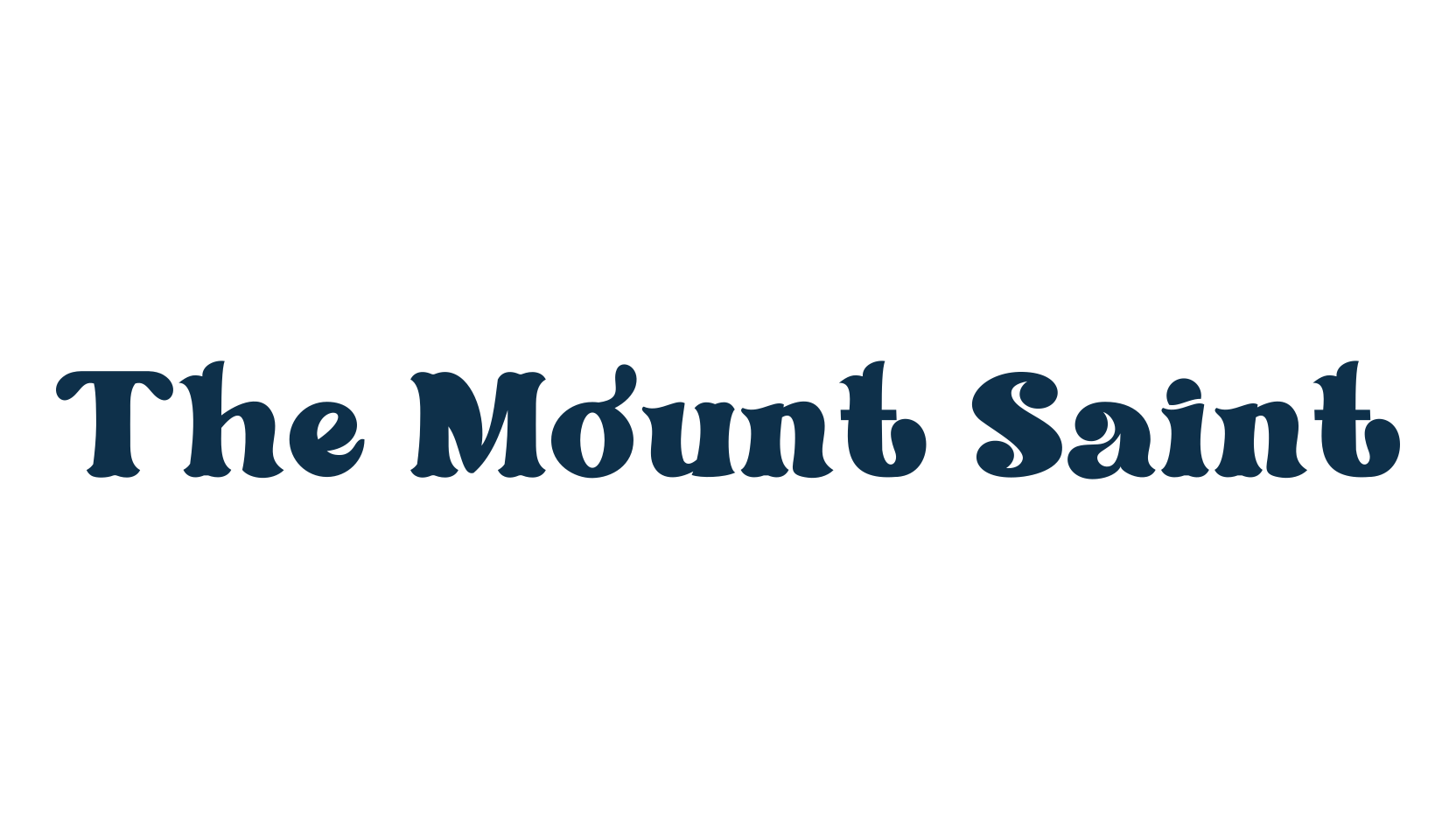 The Mount Saint, fancy retro decorative font preview