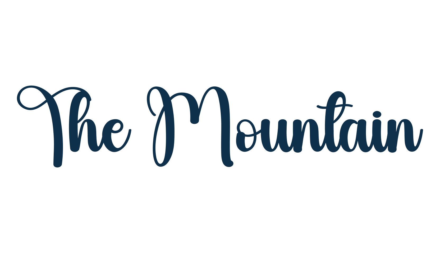 The Mountain, fancy various decorative script calligraphy font preview