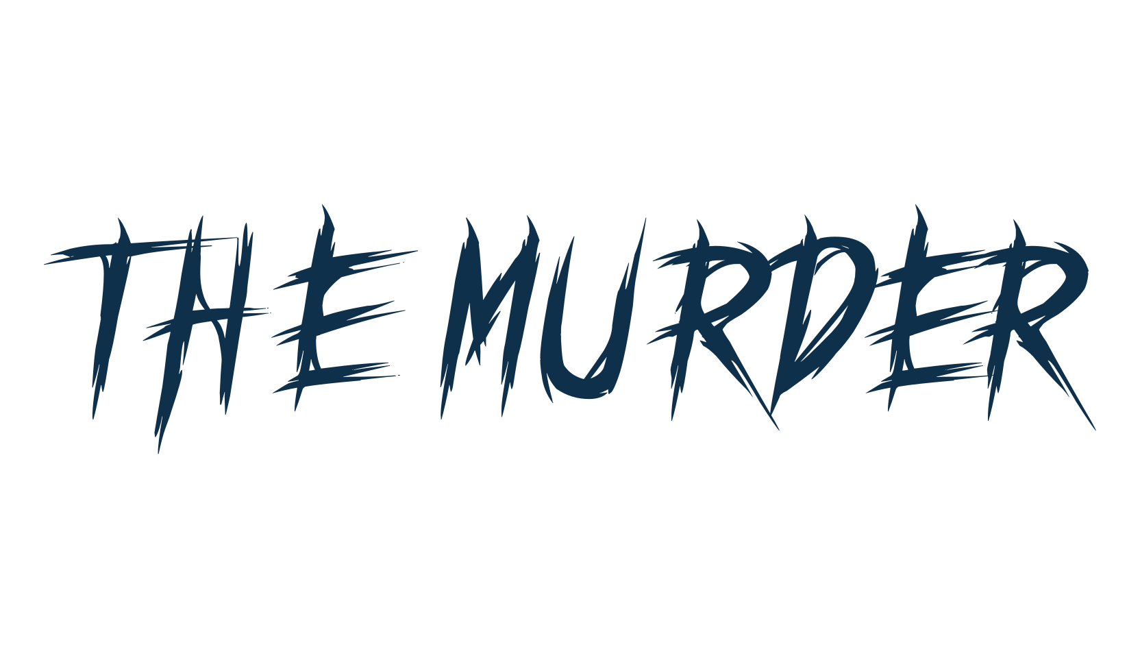 The Murder, trash font preview