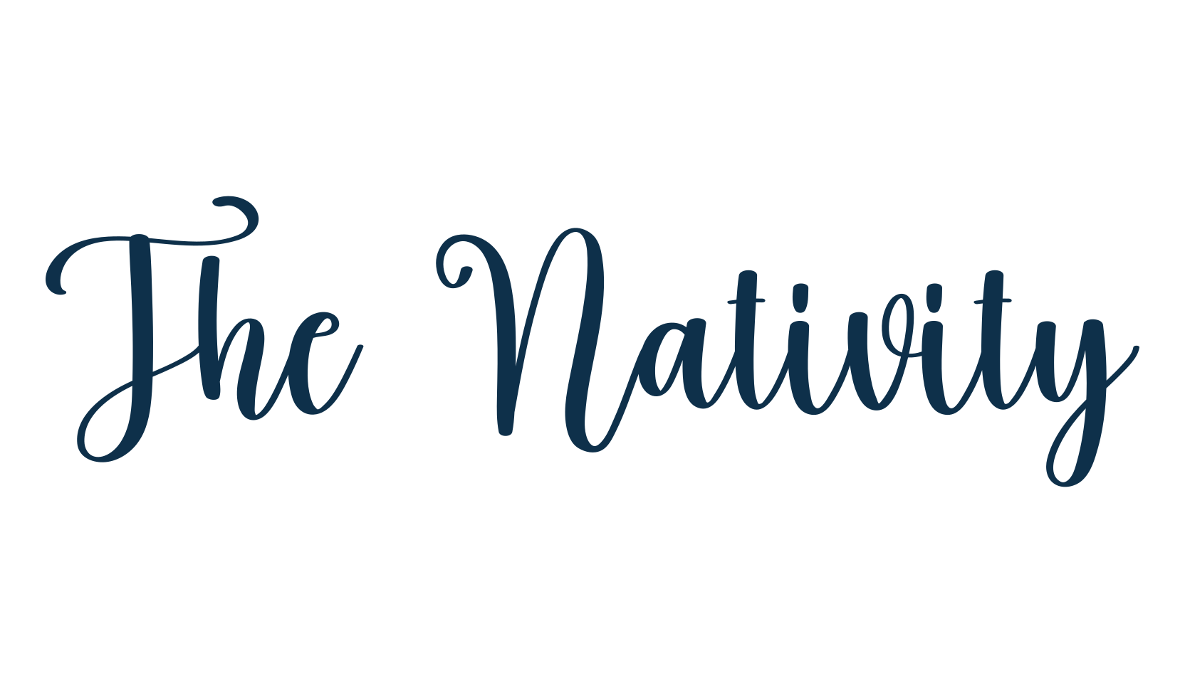 The Nativity, script calligraphy fancy decorative font preview