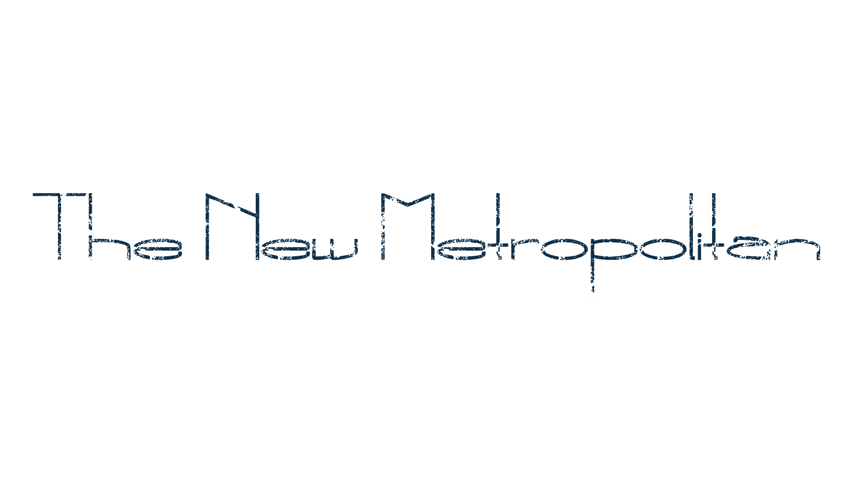 The New Metropolitan, eroded font preview