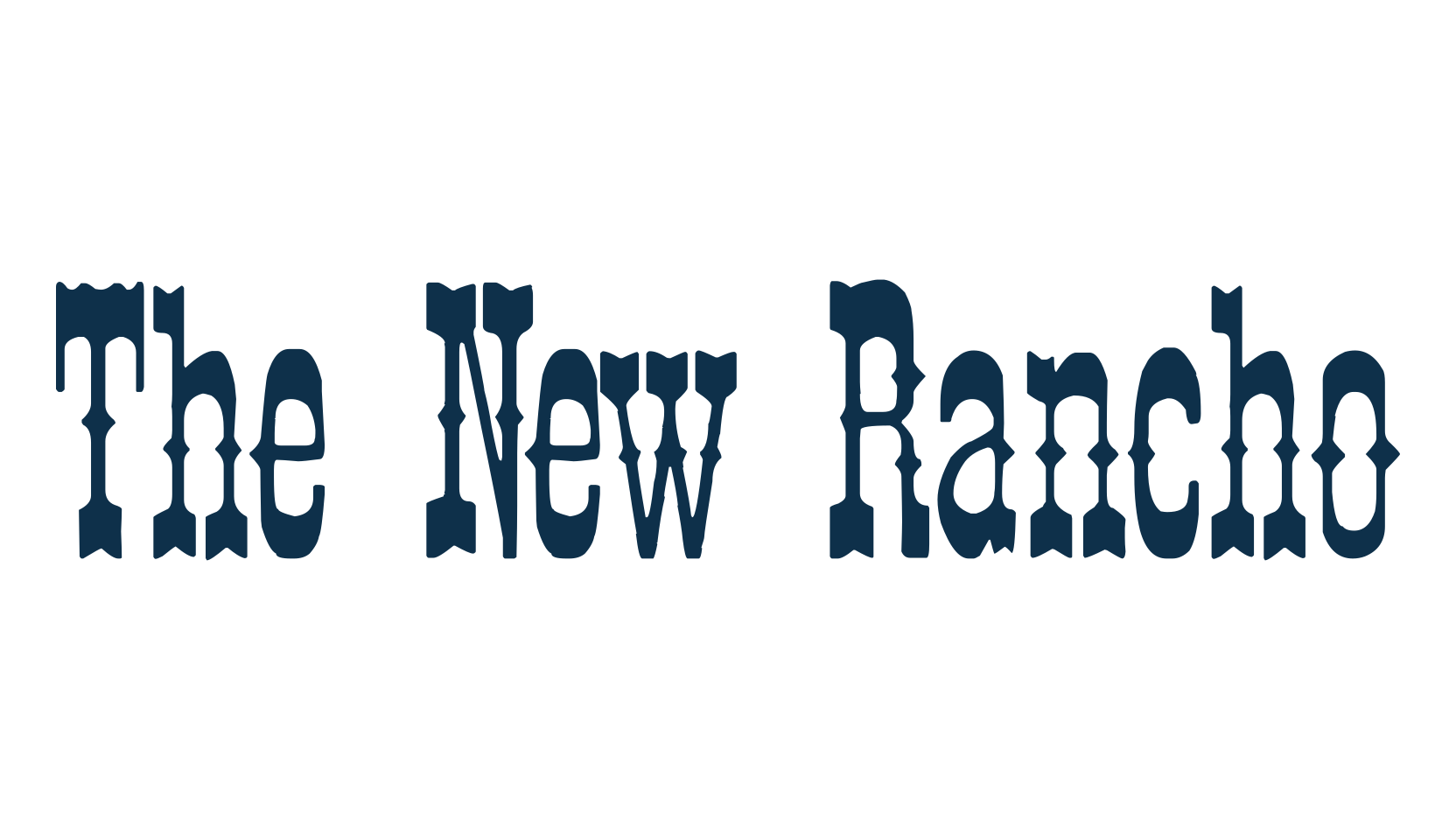 The New Rancho, western font preview