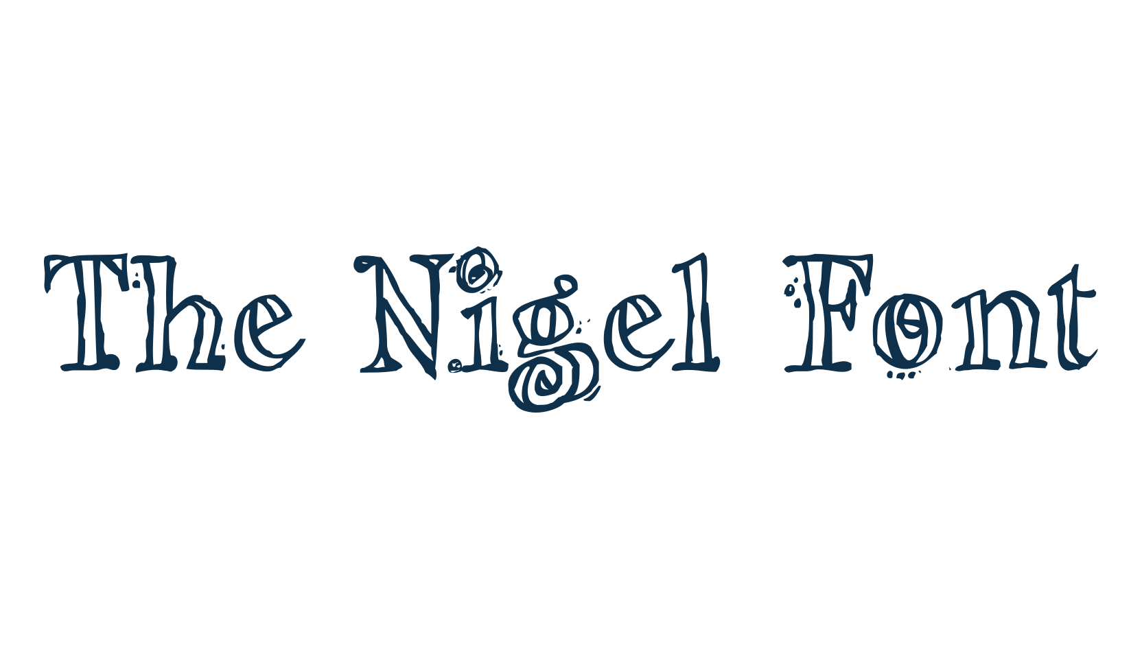 The Nigel Font, mexican font preview