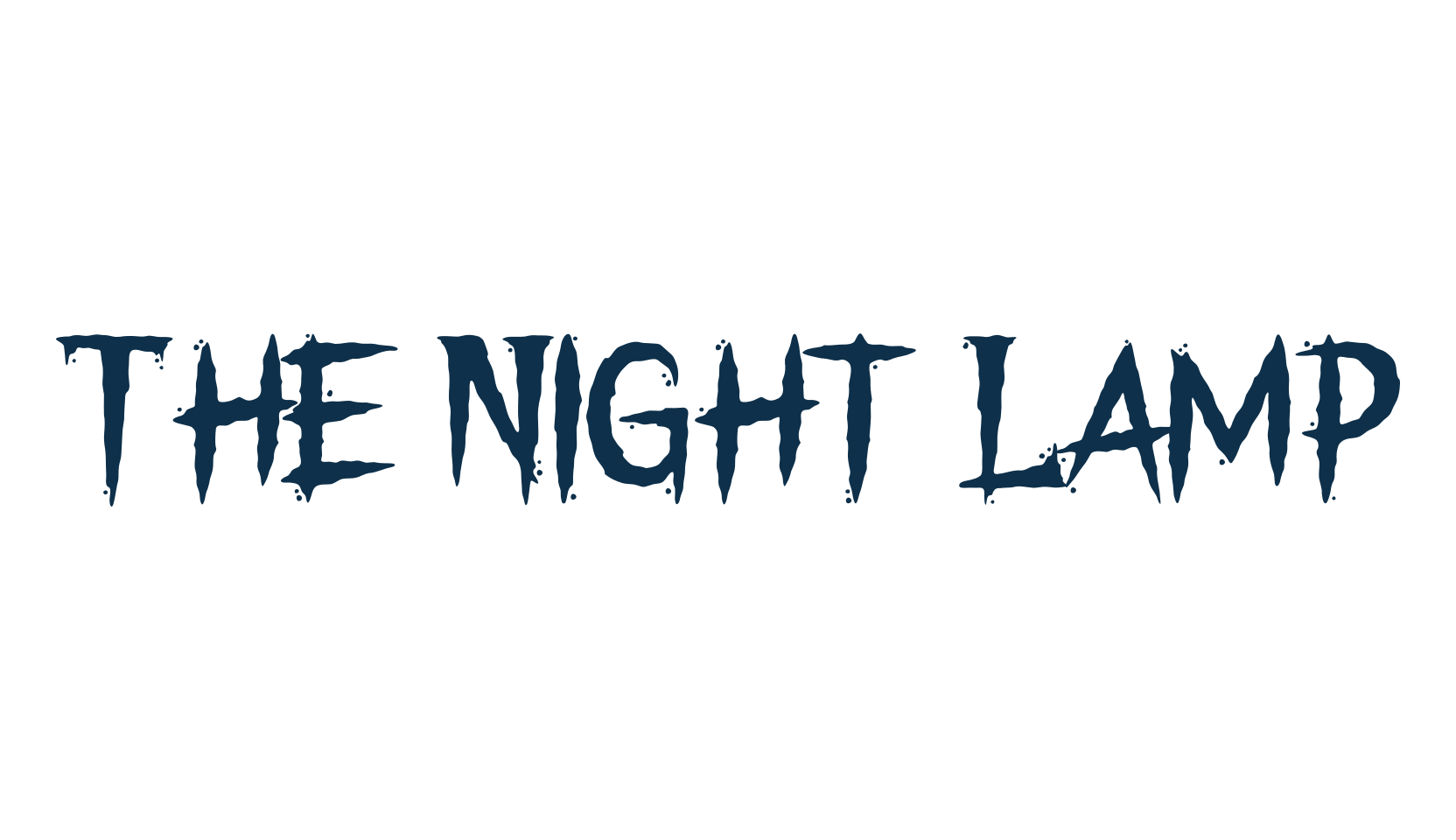 The Night Lamp, halloween font preview