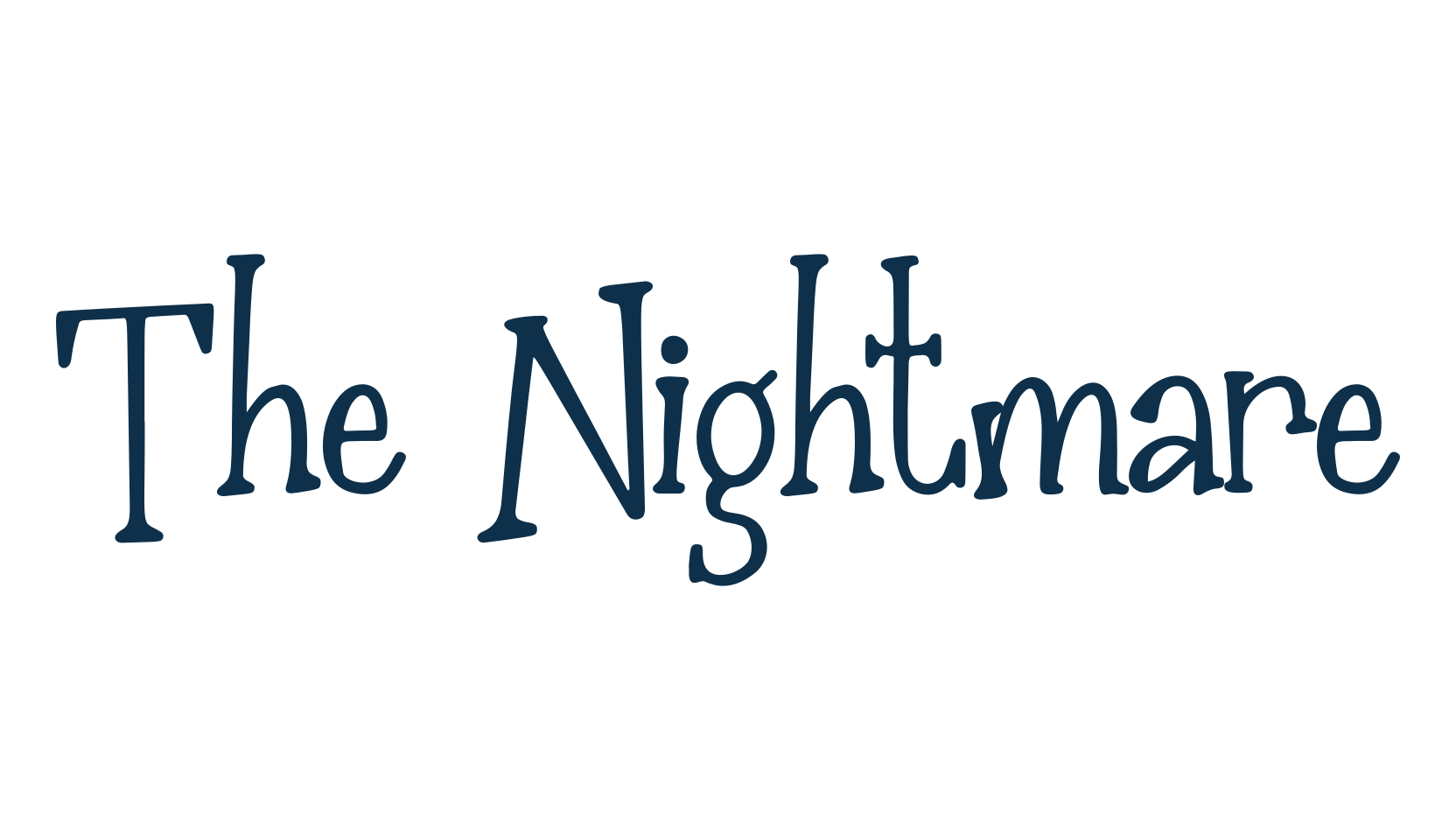 The Nightmare, display market font preview