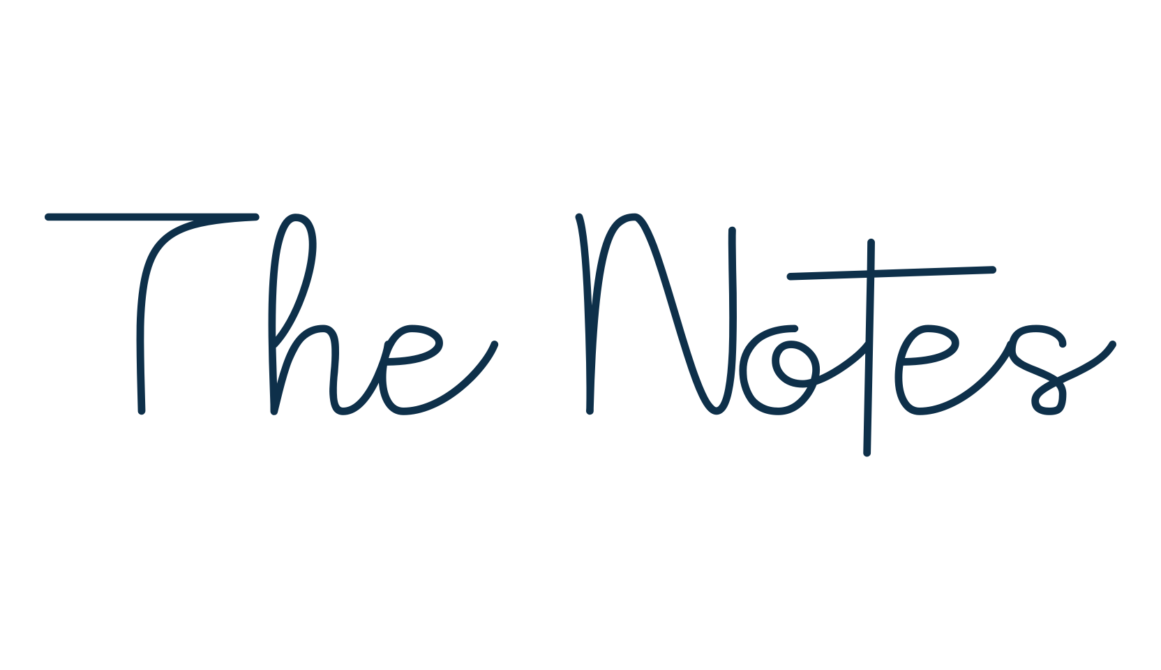 The Notes, handwriting font preview