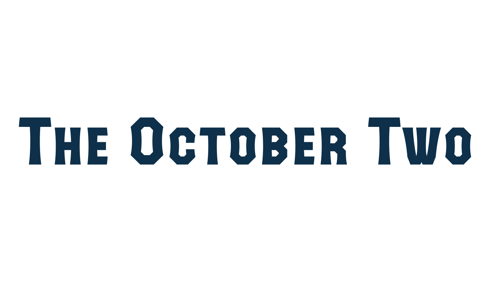 The October Two, various font preview