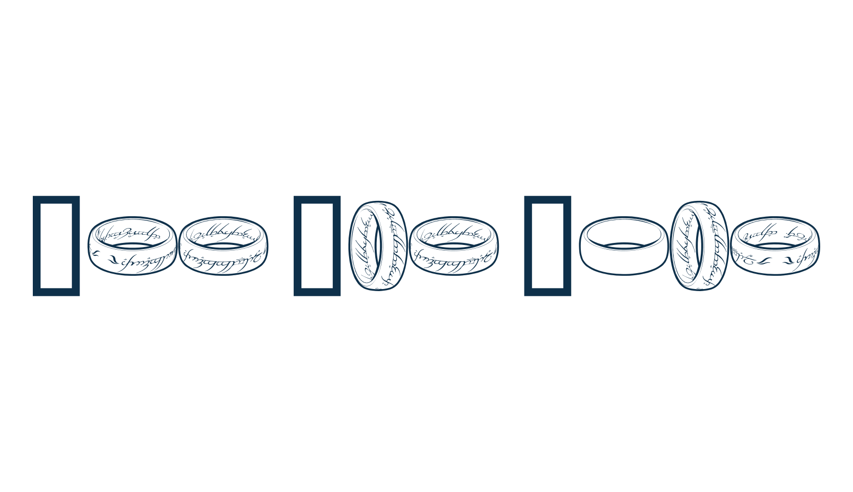 The One Ring, display market font preview