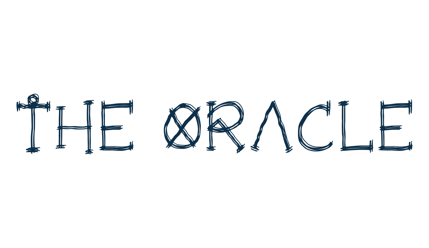 The Oracle, fancy decorative font preview