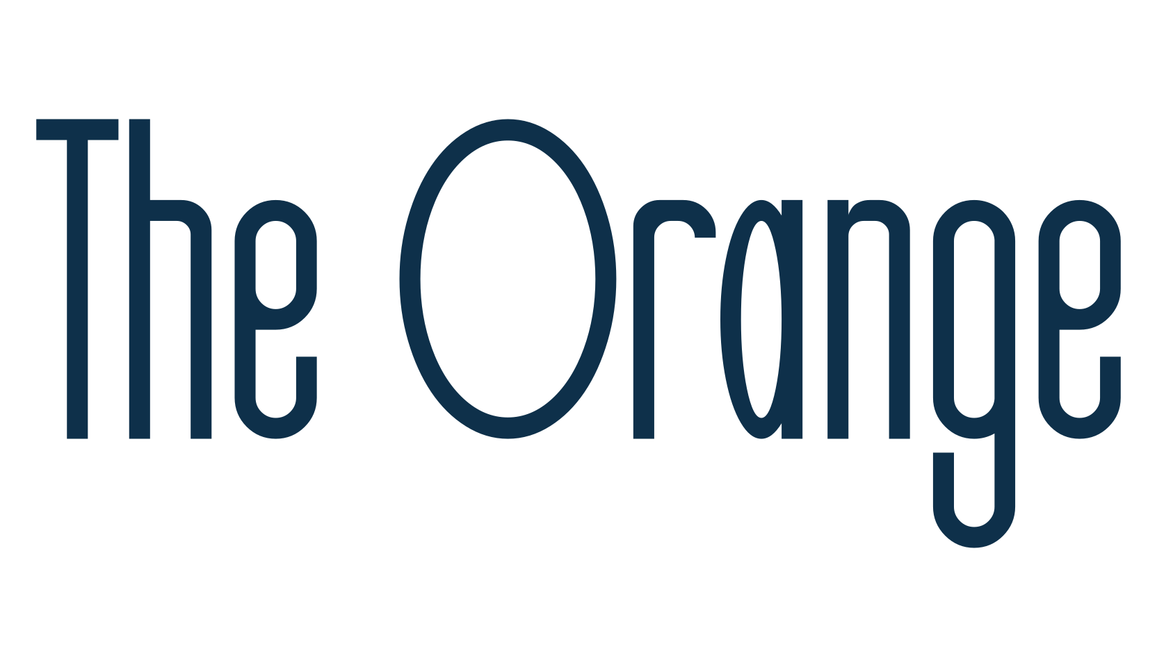 The Orange, sans serif font preview