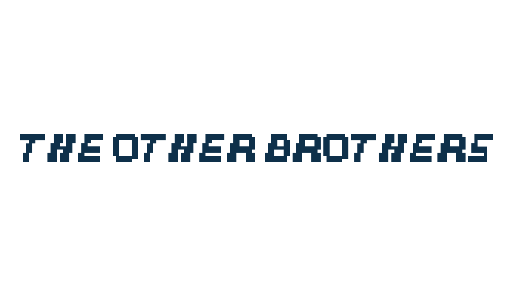 The Other Brothers, techno square sci-fi font preview