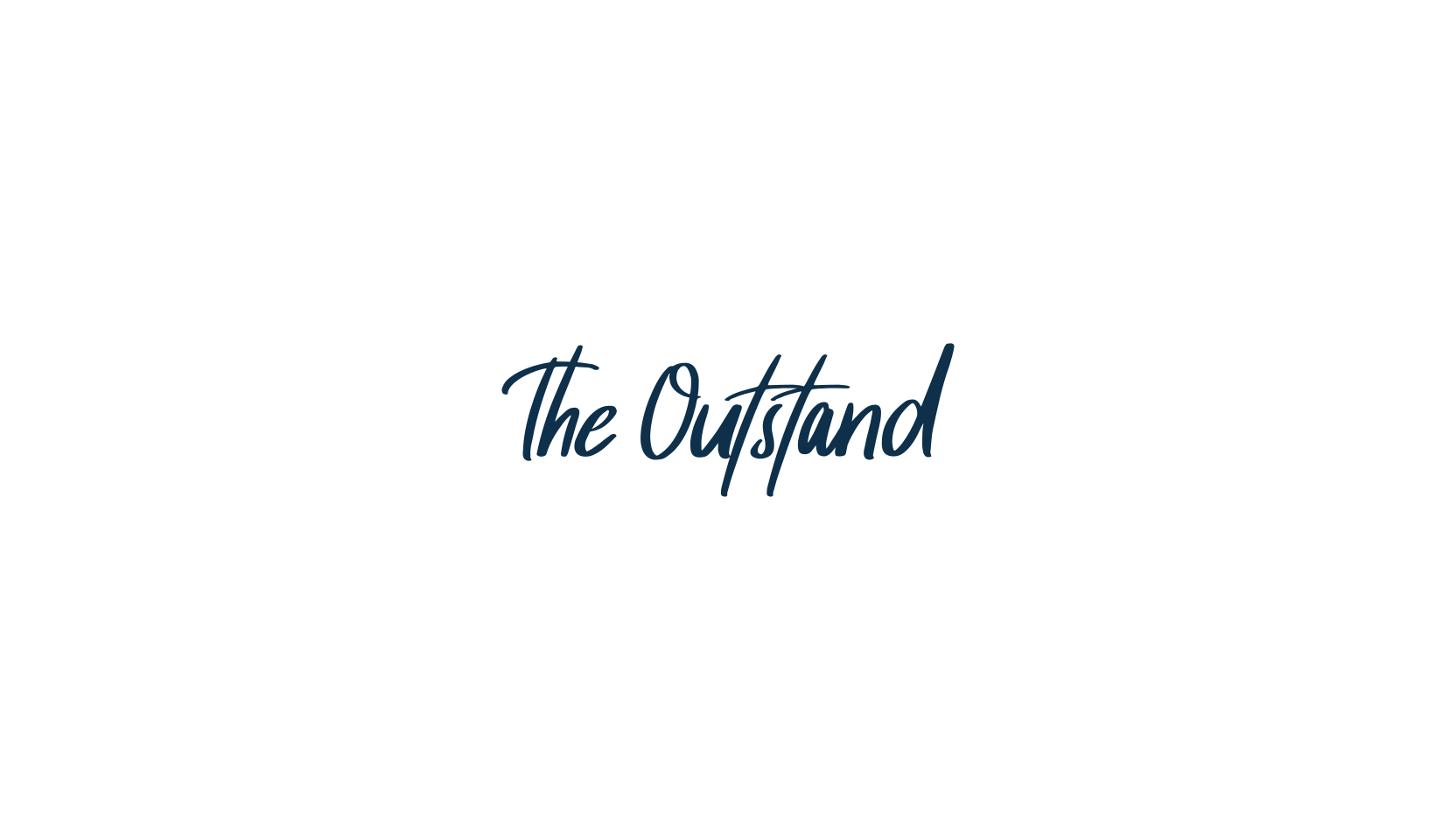The Outstand, handwriting font preview