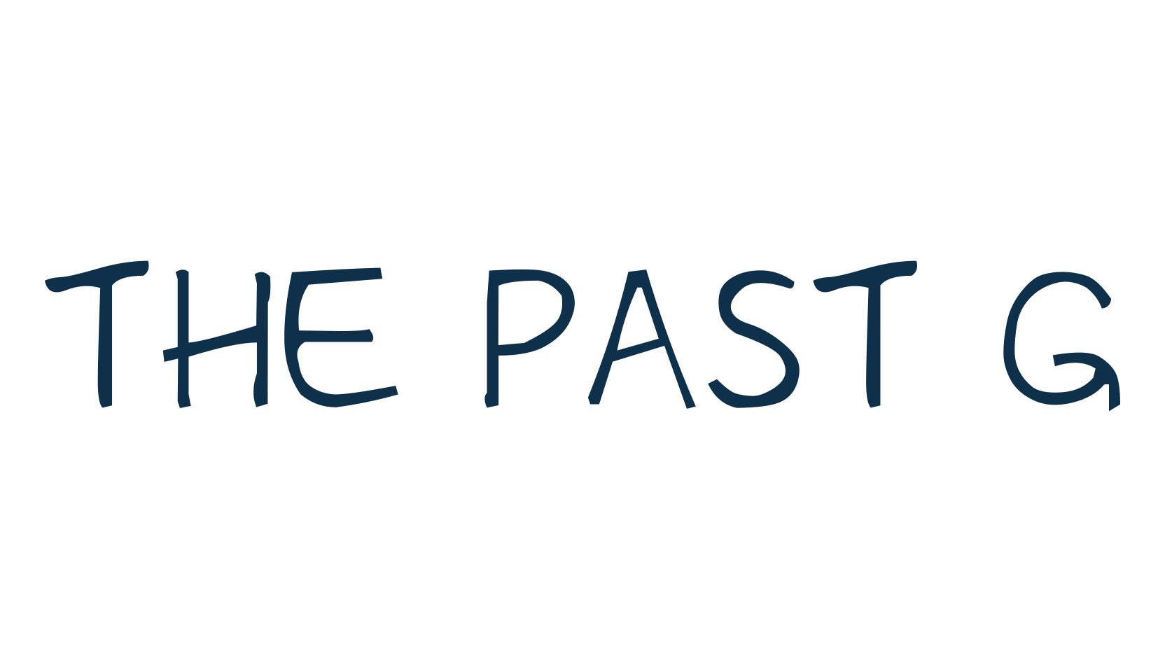 The Past G, script handwritten fancy decorative calligraphy font preview