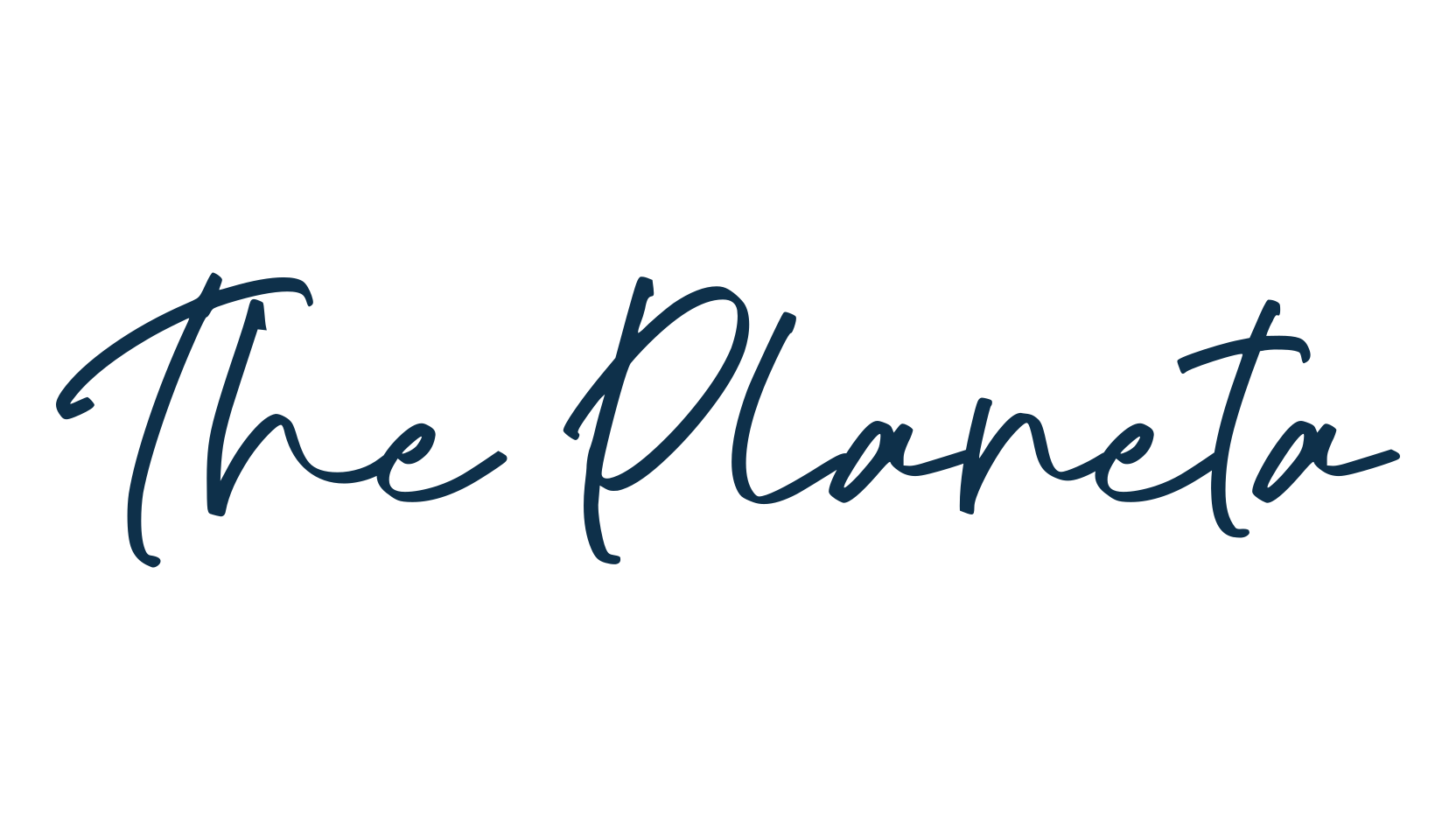 The Planeta, script handwritten fancy decorative calligraphy font preview