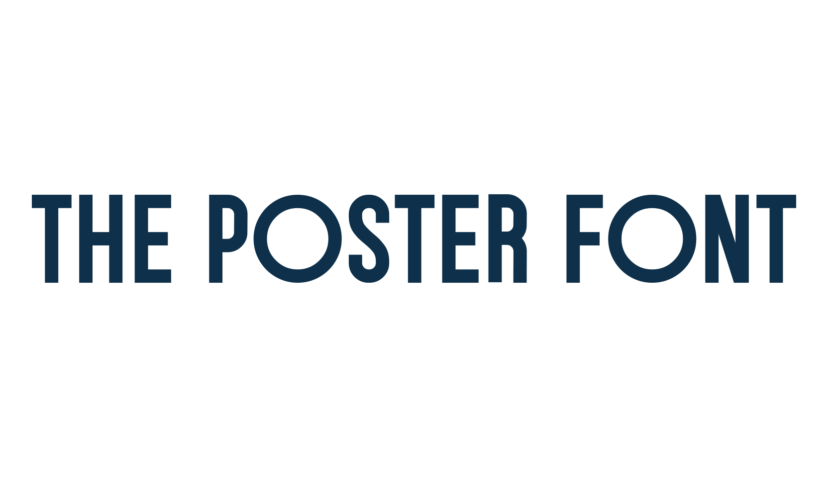 The Poster Font, sans serif font preview