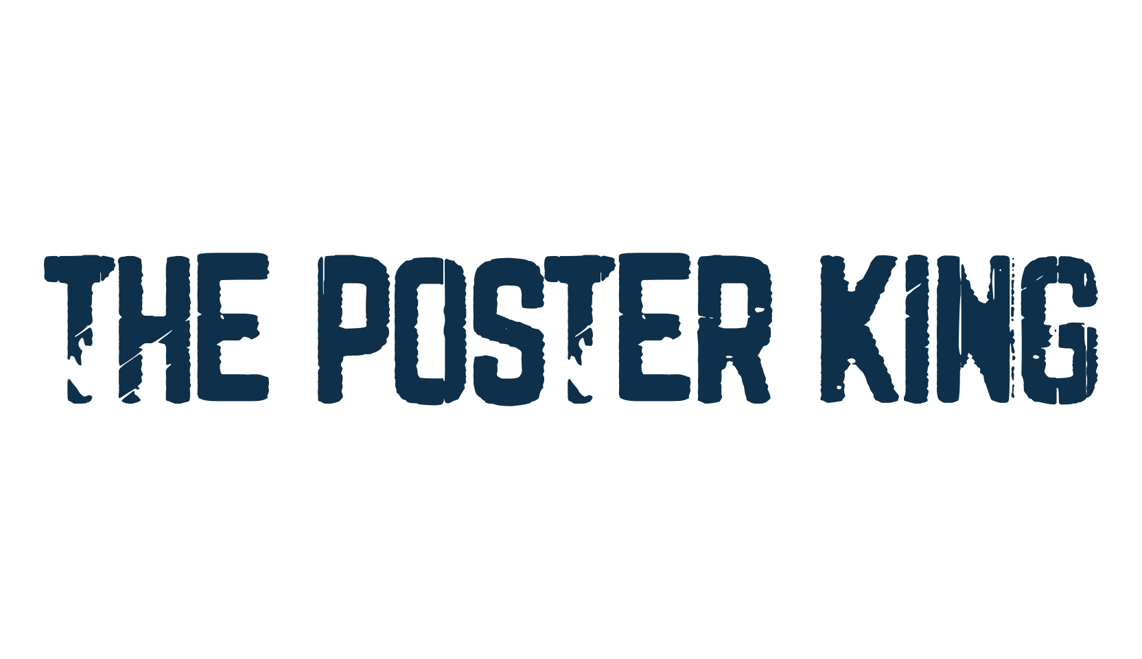 The Poster King, fancy eroded decorative font preview