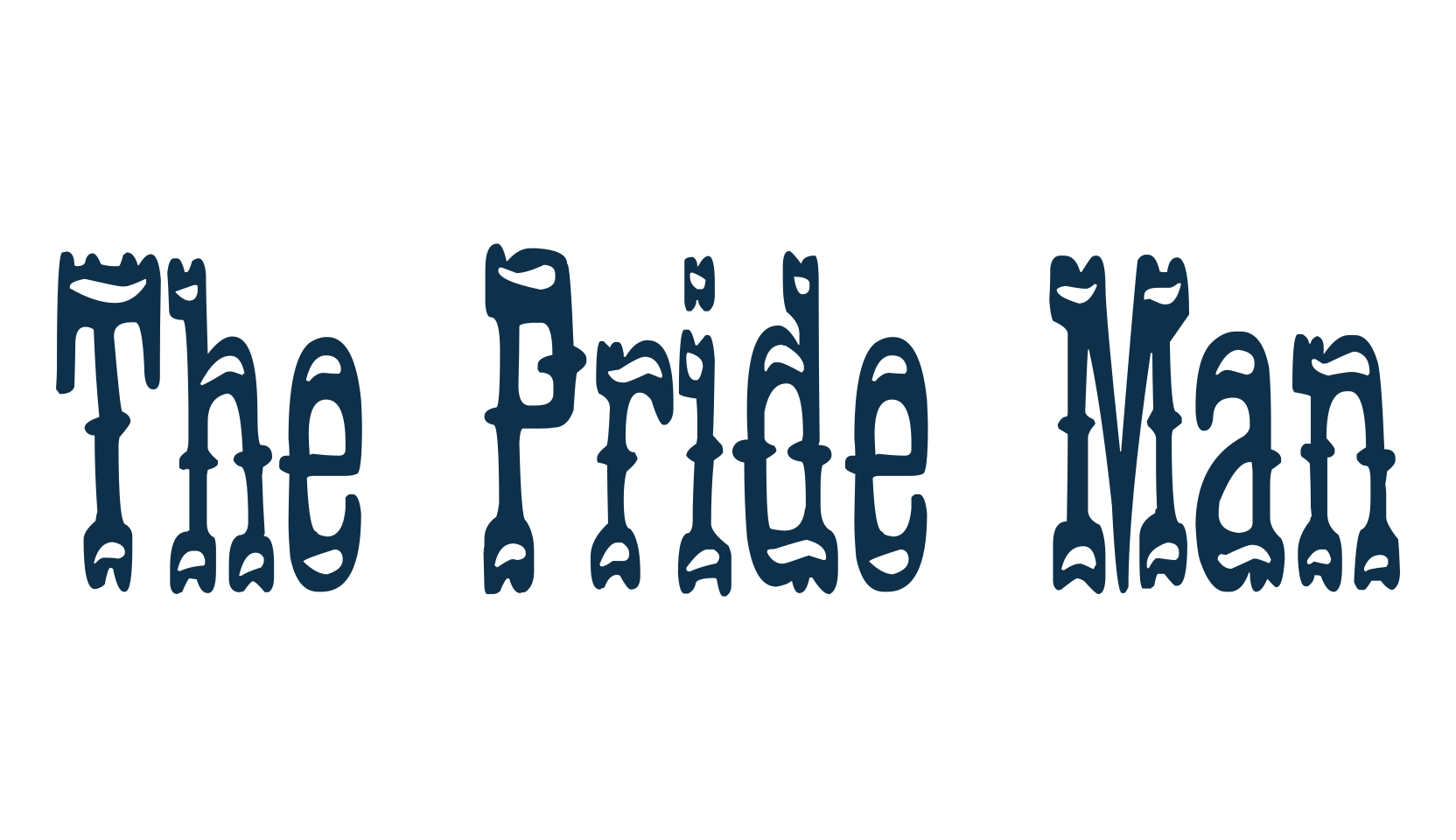 The Pride Man, western font preview