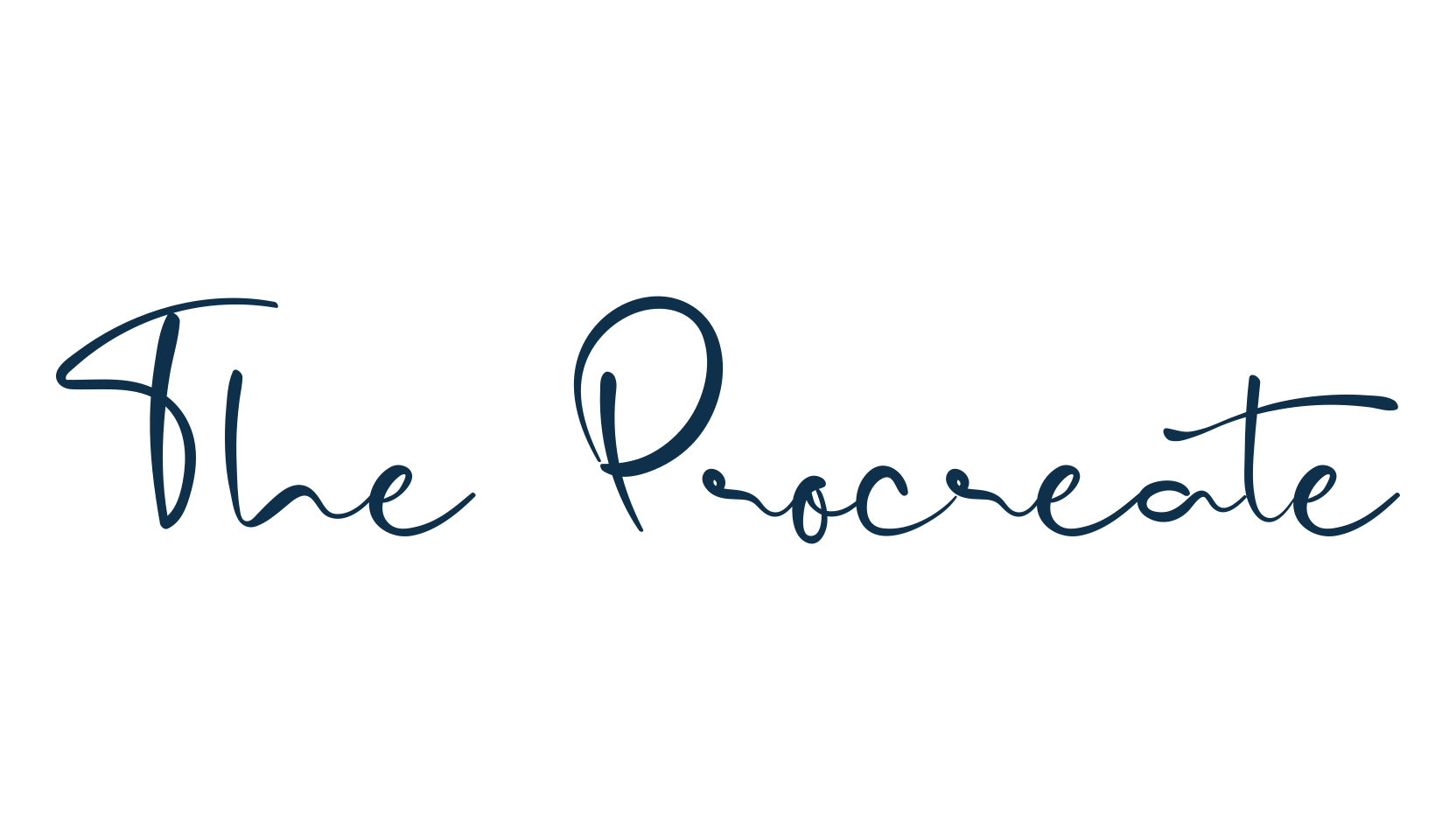 The Procreate, fancy various decorative script calligraphy font preview