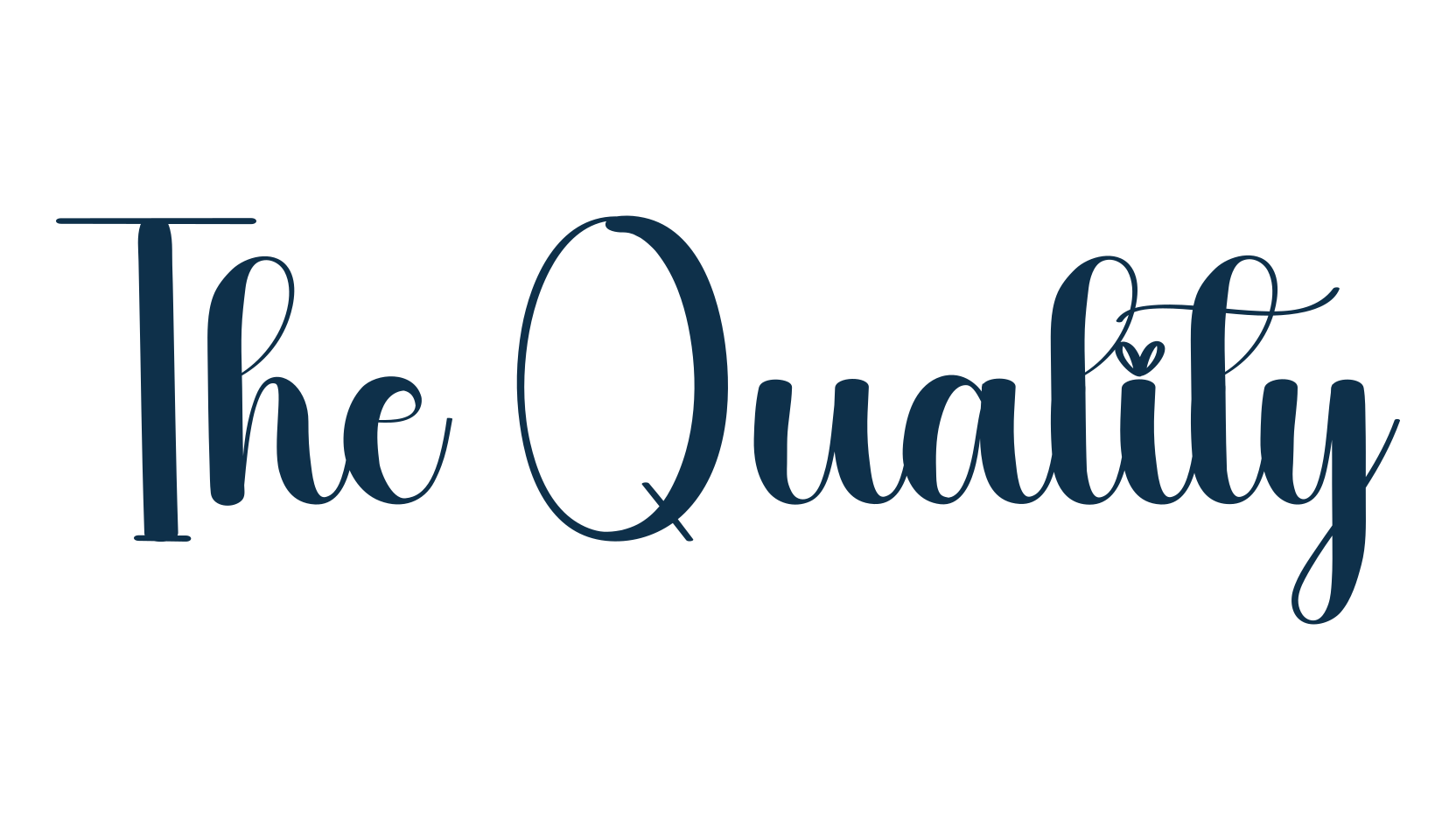 The Quality, fancy various decorative script calligraphy font preview