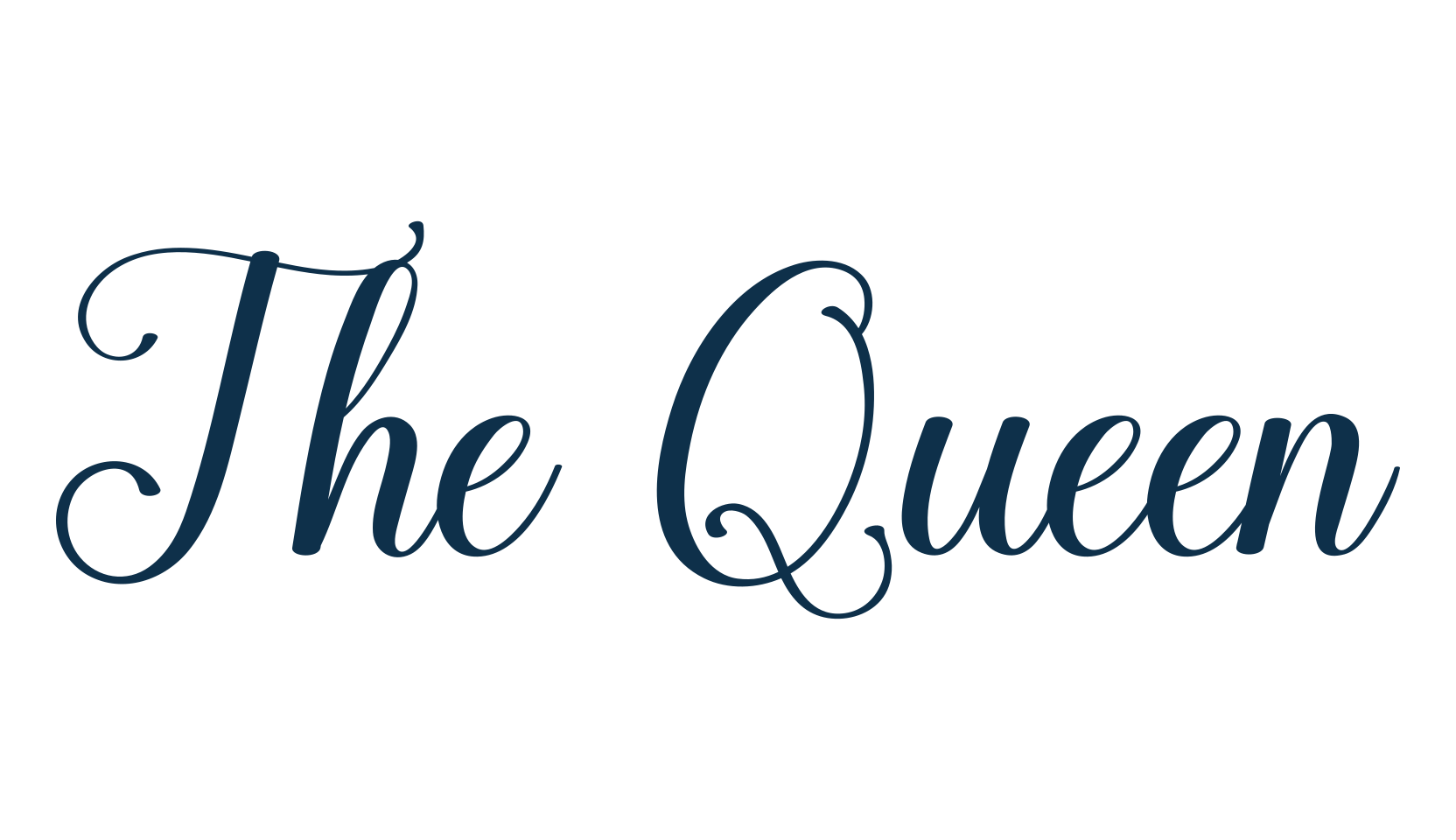 The Queen (the-queen-3), script calligraphy fancy decorative font preview