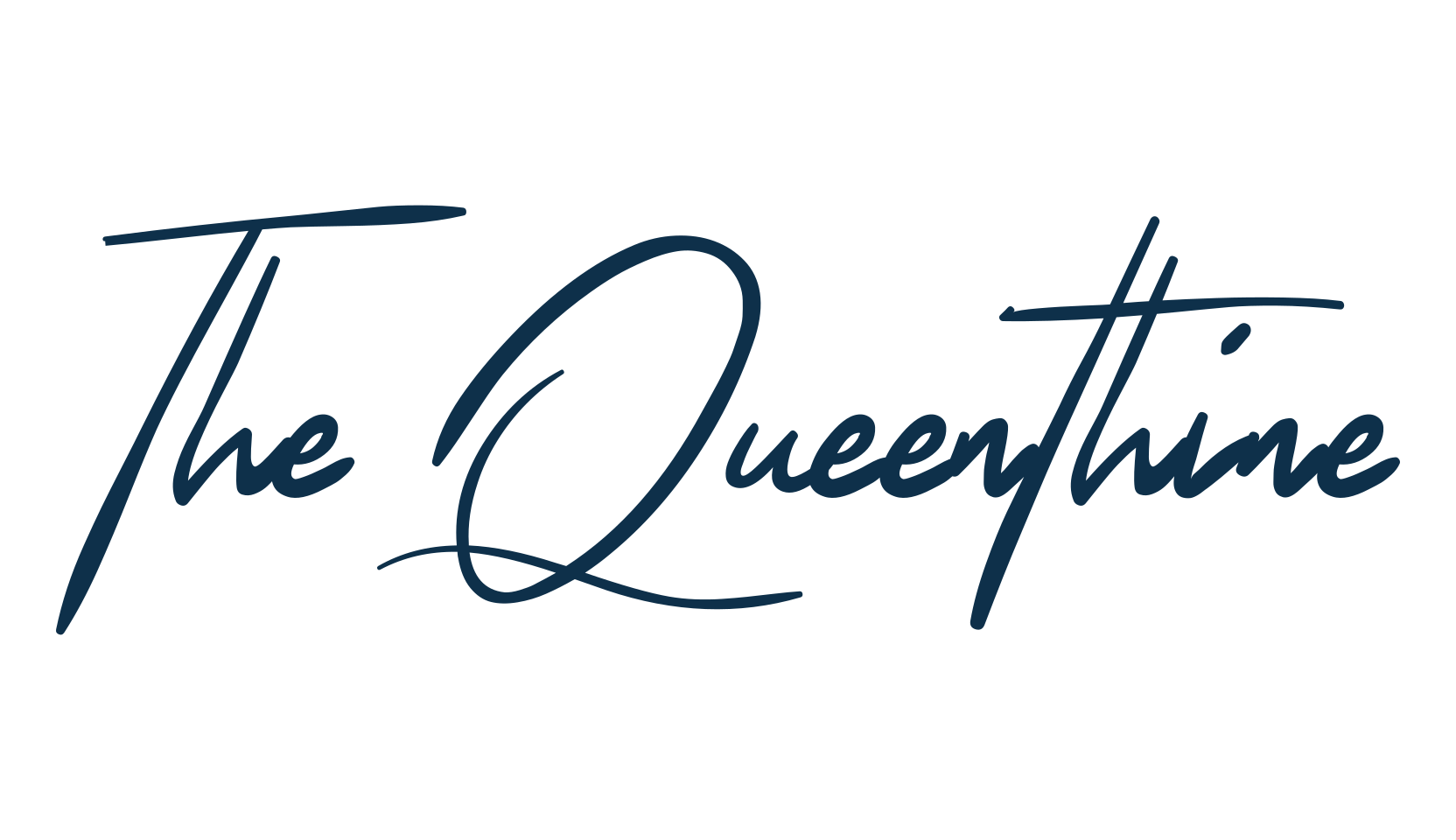 The Queenthine, handwriting font preview