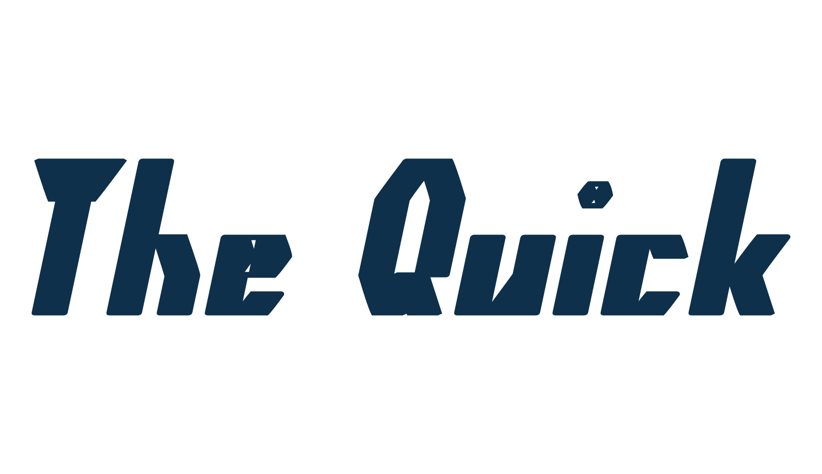 The Quick (the-quick), square font preview